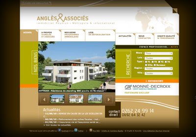 Accueil Anglès et Associés - Axedesign - Création site Internet Réunion/Hébergement site Internet Réunion/Référencement site Internet Réunion