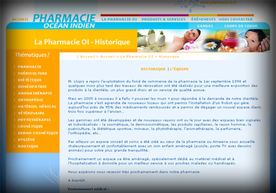 Page intérieure Pharmacie de l