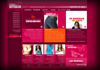 Accueil Miss-Emilie.com - Axedesign - Création site Internet Réunion/Hébergement site Internet Réunion/Référencement site Internet Réunion