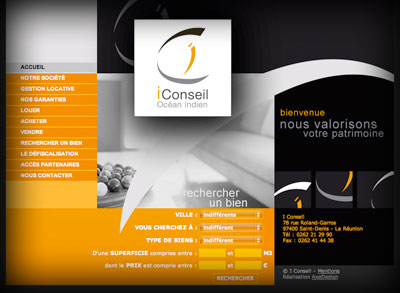 Accueil iConseil - Axedesign - Création site Internet Réunion/Hébergement site Internet Réunion/Référencement site Internet Réunion