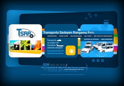 Accueil Transports TSRP - Axedesign - Création site Internet Réunion/Hébergement site Internet Réunion/Référencement site Internet Réunion
