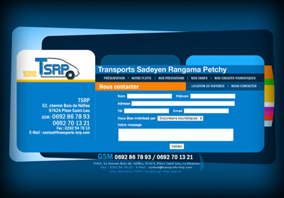 Autre visuel Transports TSRP - Axedesign - Création site Internet Réunion/Hébergement site Internet Réunion/Référencement site Internet Réunion