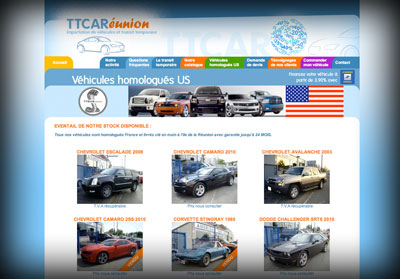 Page intérieure TTCar Réunion - Axedesign - Création site Internet Réunion/Hébergement site Internet Réunion/Référencement site Internet Réunion