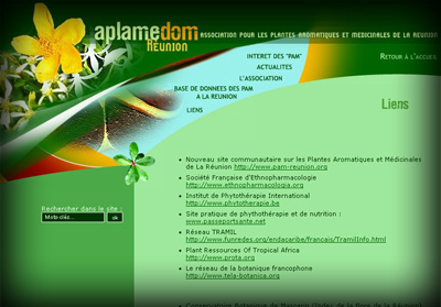 Page int�rieure Aplamedom - Axedesign - Cr�ation site Internet R�union/H�bergement site Internet R�union/R�f�rencement site Internet R�union