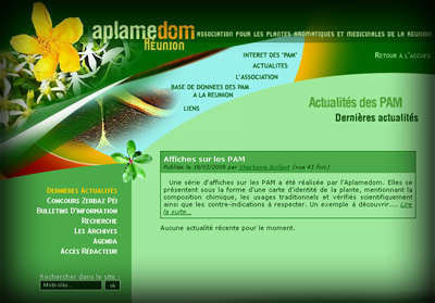 Autre visuel Aplamedom - Axedesign - Cr�ation site Internet R�union/H�bergement site Internet R�union/R�f�rencement site Internet R�union