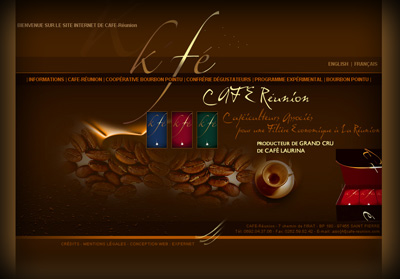 Accueil Caf� R�union (pour Expernet) - Axedesign - Cr�ation site Internet R�union/H�bergement site Internet R�union/R�f�rencement site Internet R�union