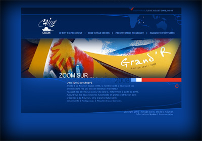 Page int�rieure Groupe Caill� - Axedesign - Cr�ation site Internet R�union/H�bergement site Internet R�union/R�f�rencement site Internet R�union