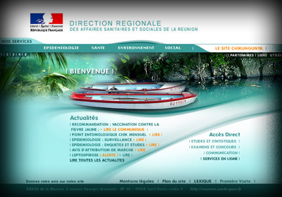 Accueil DRASS de la R�union (Internet, Intranet, Extranet) - Axedesign - Cr�ation site Internet R�union/H�bergement site Internet R�union/R�f�rencement site Internet R�union