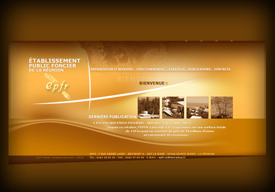 Accueil Etablissement Public Foncier de la R�union - Axedesign - Cr�ation site Internet R�union/H�bergement site Internet R�union/R�f�rencement site Internet R�union