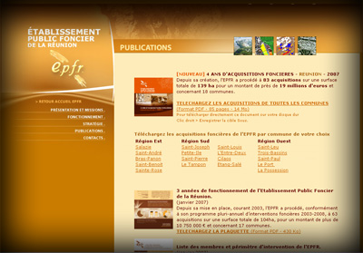 Autre visuel Etablissement Public Foncier de la R�union - Axedesign - Cr�ation site Internet R�union/H�bergement site Internet R�union/R�f�rencement site Internet R�union