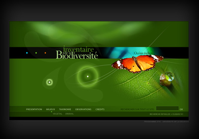 Page int�rieure ETIC/Inventaire de la Biodiversit� - Axedesign - Cr�ation site Internet R�union/H�bergement site Internet R�union/R�f�rencement site Internet R�union