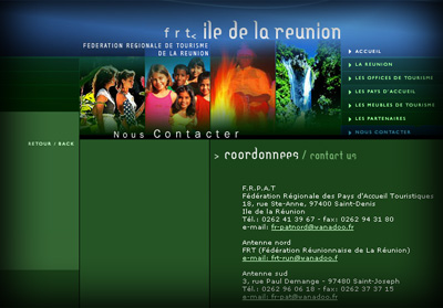 Autre visuel F�d�ration R�gionale du Tourisme - Axedesign - Cr�ation site Internet R�union/H�bergement site Internet R�union/R�f�rencement site Internet R�union