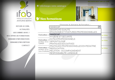 Autre visuel Institution de Formation Antoine Bertin (IFAB) - Axedesign - Cr�ation site Internet R�union/H�bergement site Internet R�union/R�f�rencement site Internet R�union