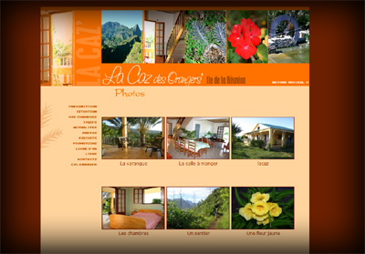 Autre visuel La Caz des Orangers - Axedesign - Cr�ation site Internet R�union/H�bergement site Internet R�union/R�f�rencement site Internet R�union