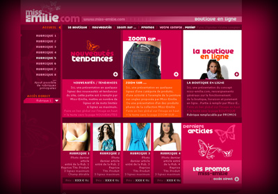 Accueil Miss-Emilie.com - Axedesign - Cr�ation site Internet R�union/H�bergement site Internet R�union/R�f�rencement site Internet R�union