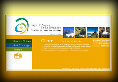 Page int�rieure Pays d'Accueil de La R�union - Axedesign - Cr�ation site Internet R�union/H�bergement site Internet R�union/R�f�rencement site Internet R�union