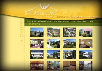 Autre visuel Le Relais des Cimes - Axedesign - Cr�ation site Internet R�union/H�bergement site Internet R�union/R�f�rencement site Internet R�union
