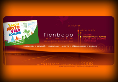 Accueil Tienbooo Communication - Axedesign - Cr�ation site Internet R�union/H�bergement site Internet R�union/R�f�rencement site Internet R�union