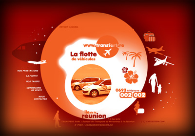 Page int�rieure Transfert.re (Intranet, Extranet) - Axedesign - Cr�ation site Internet R�union/H�bergement site Internet R�union/R�f�rencement site Internet R�union