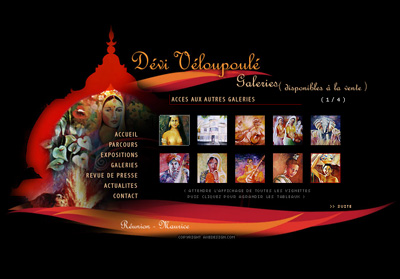 Page int�rieure D�vi V�loupoul� (Artiste) - Axedesign - Cr�ation site Internet R�union/H�bergement site Internet R�union/R�f�rencement site Internet R�union