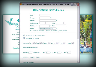 Autre visuel Le Village de Corail - Axedesign - Cr�ation site Internet R�union/H�bergement site Internet R�union/R�f�rencement site Internet R�union